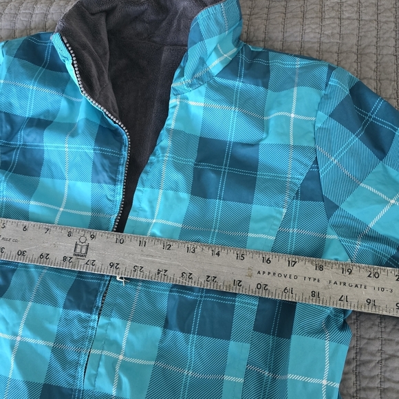 ZeroXposur Jacket Kids Large Plaid Winter Ski Reversible - Picture 6 of 10